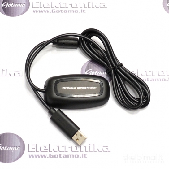 Wireless adapteris Microsoft Xbox 360 konsolės pulteliams prijungti prie PC