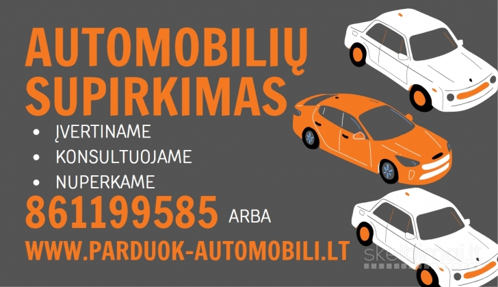 Automobilių supirkimas visoje Lietuvoje