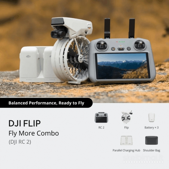  Dji Flip Fly More Combo Dji RC 2 Turime vietoje, Kaunas 