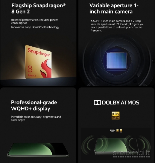 XIAOMI 13 ULTRA ANALOGAS+1TB+AMOLED, DOLBY VISION+SNAPDRAGON+5G+2SIM+WiFi7