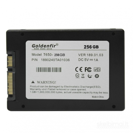 SSD Goldenfir T650-256 GB 2,5 