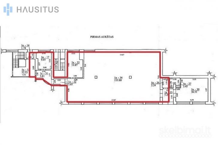 NUOMOJAMOS 118.08 KV.M. PATALPOS MIESTO CENTRE VILNIAUS G. PANEVĖŽIO M.