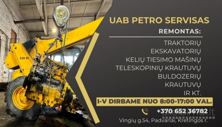 JCB TECHNIKOS DALYS IR SERVISAS