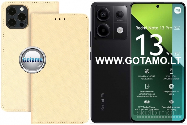 11 Re-Grid dėklai Xiaomi Redmi Note 13 Pro 5G, Xiaomi Poco X6 telefonams