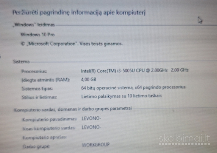 Lenovo yoga 500 liečiamas, lankstomas nešiojamas