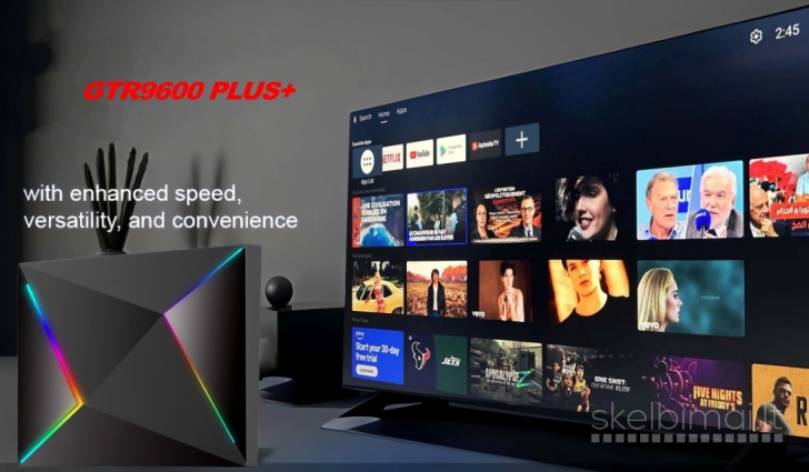 NAUJAS!  8K ULTRA PLUS+ TV-BOX-VIRŠ 1000 GOOGLE TV-KANALŲ NEMOKAMAI!