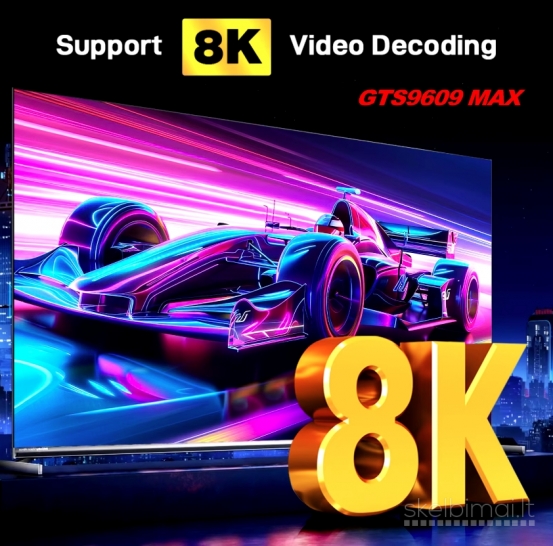 NAUJAS! MAX 8K ULTRA TV-BOX-VIRŠ 1000 GOOGLE TV-KANALŲ NEMOKAMAI!