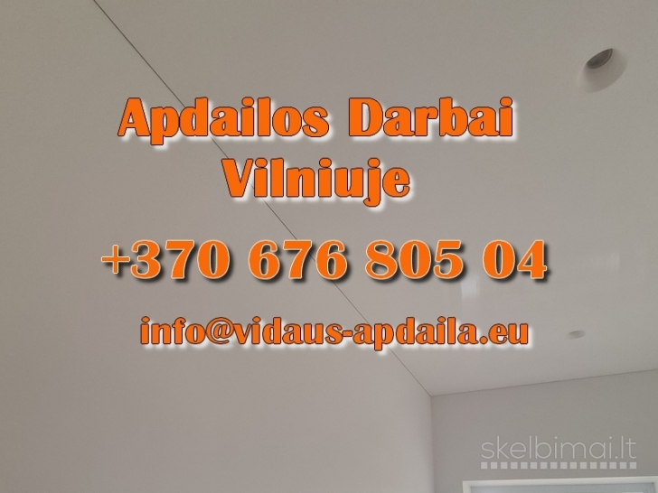 Apdailos darbai Vilniuje - Vidaus-apdaila.eu