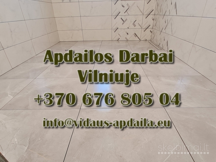 Apdailos darbai Vilniuje - Vidaus-apdaila.eu