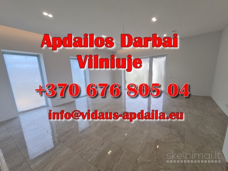 Apdailos darbai Vilniuje - Vidaus-apdaila.eu