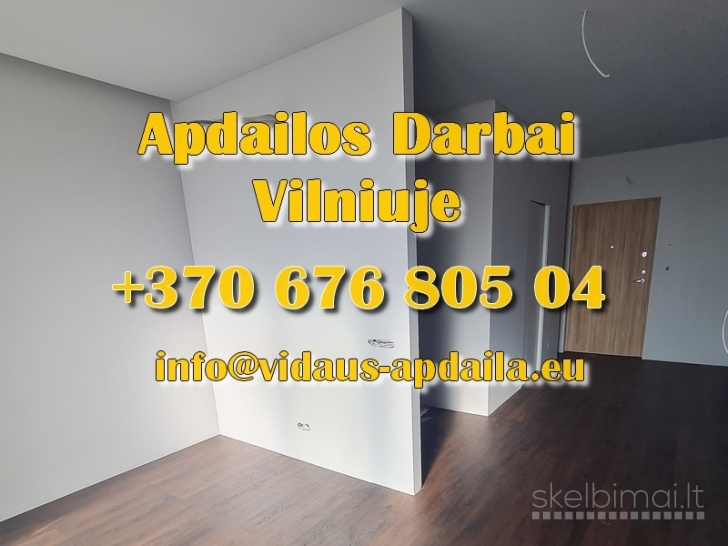 Apdailos darbai Vilniuje - Vidaus-apdaila.eu