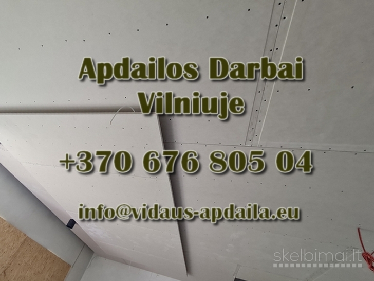 Apdailos darbai Vilniuje - Vidaus-apdaila.eu