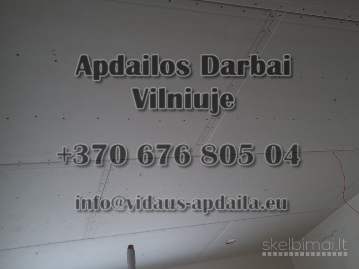 Apdailos darbai Vilniuje - Vidaus-apdaila.eu