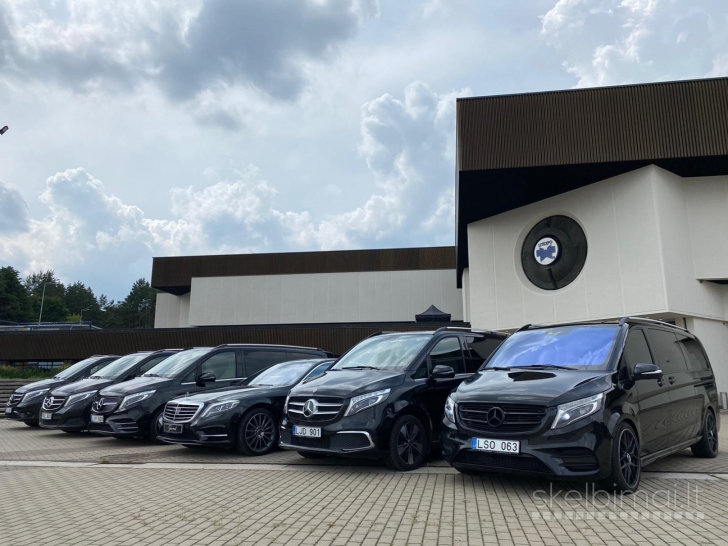 Mercedes-Benz V-Class nuoma su vairuotoju - verslo ir privatiems klientams