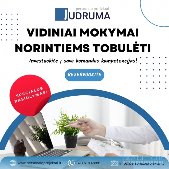 Mokymo seminarai organizacijoms