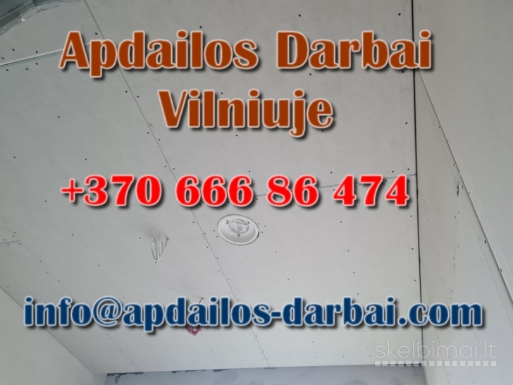 Apdailos darbai Villniuje be tarpininkų - Apdailos-Darbai.com