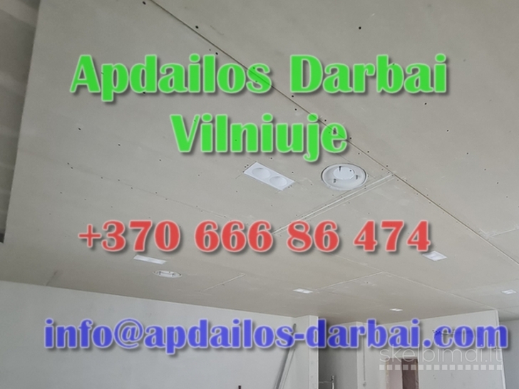 Apdailos darbai Villniuje be tarpininkų - Apdailos-Darbai.com