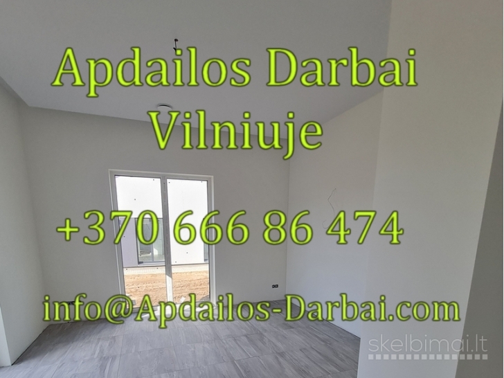 Apdailos darbai Villniuje be tarpininkų - Apdailos-Darbai.com