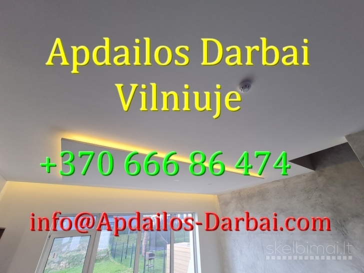 Apdailos darbai Villniuje be tarpininkų - Apdailos-Darbai.com