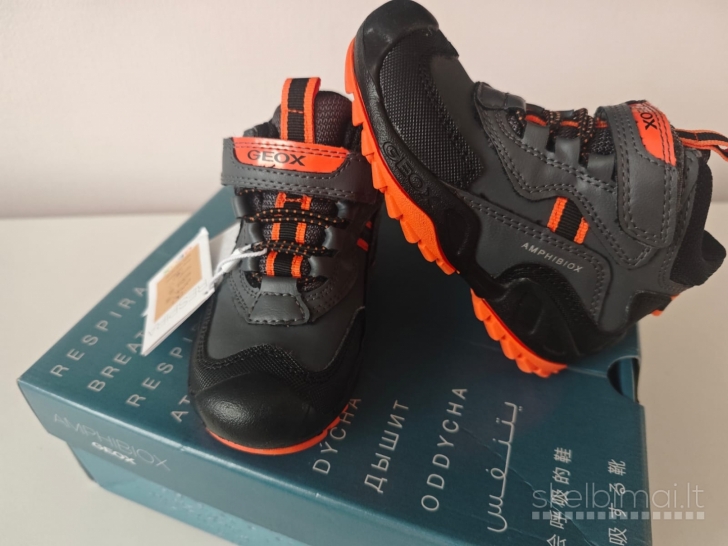 Geox Amphibiox Abx grey/orange žieminiai batai