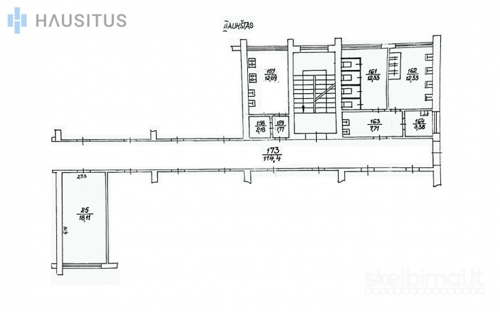 Parduodamas butas Aldonos g., , Panevėžyje, 18,11 kv.m ploto