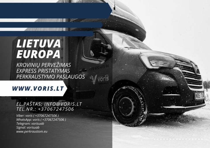 Express krovinių pervežimai LT-EU-LT mikroautobusais iki 3,5t.