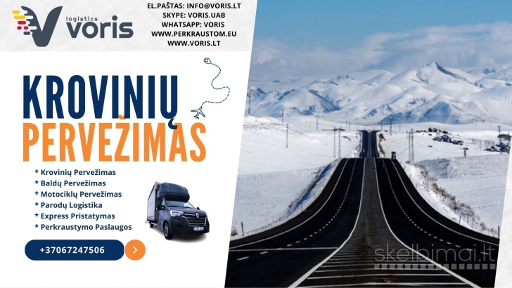 Express krovinių pervežimai LT-EU-LT mikroautobusais iki 3,5t.