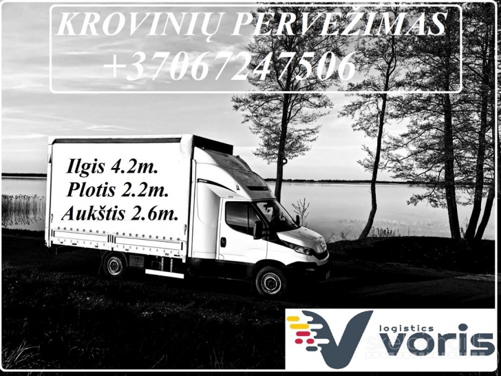 Skubių krovinių pervežimai LT-EU-LT mikroautobusais iki 3,5t. www.voris.lt 