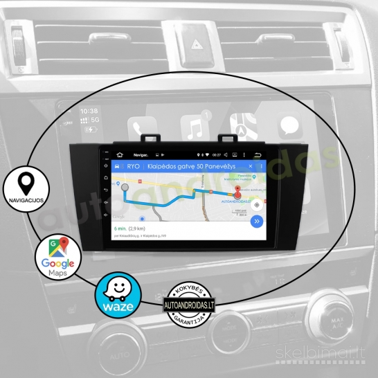 SUBARU OUTBACK 5 LEGACY 6 2014-18 Android multimedija Carplay