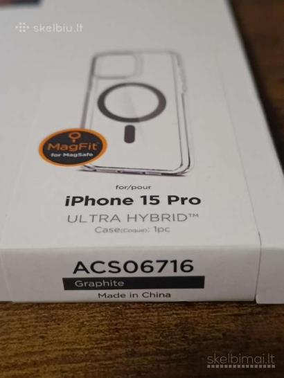 Apsauginis dėklas iPhone 15 Pro (Spigen)