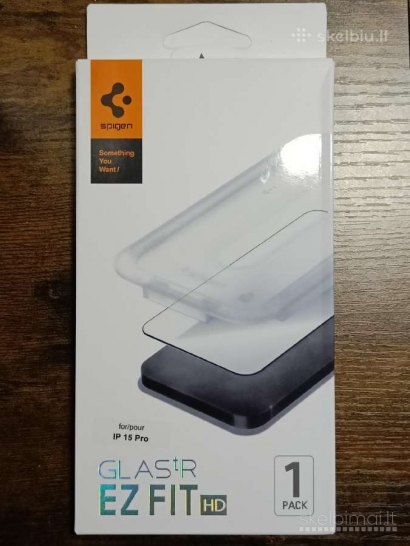 Apsauginis stiklas iPhone 15 Pro (Spigen)