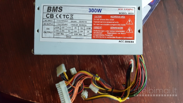 ATX Maitinimo blokai ir korpusai ATX ir mATX ir kitos dalis
