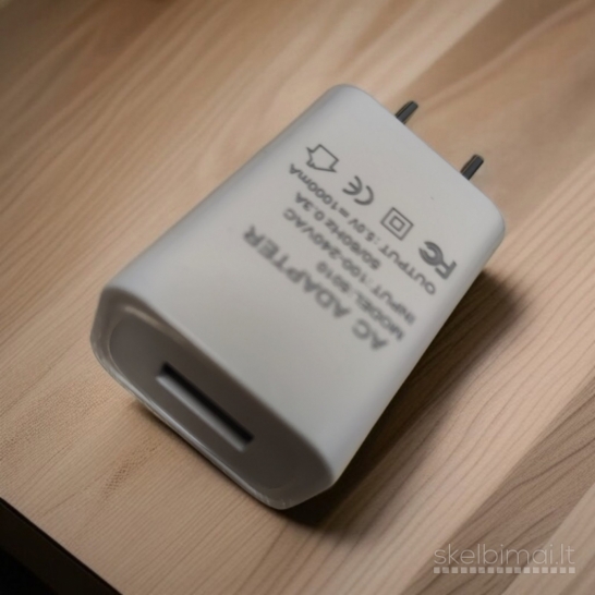 USB Kroviklis UK arba US plug 5V/1A