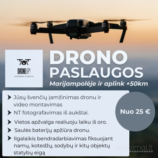 Drono paslaugos Marijampolėje