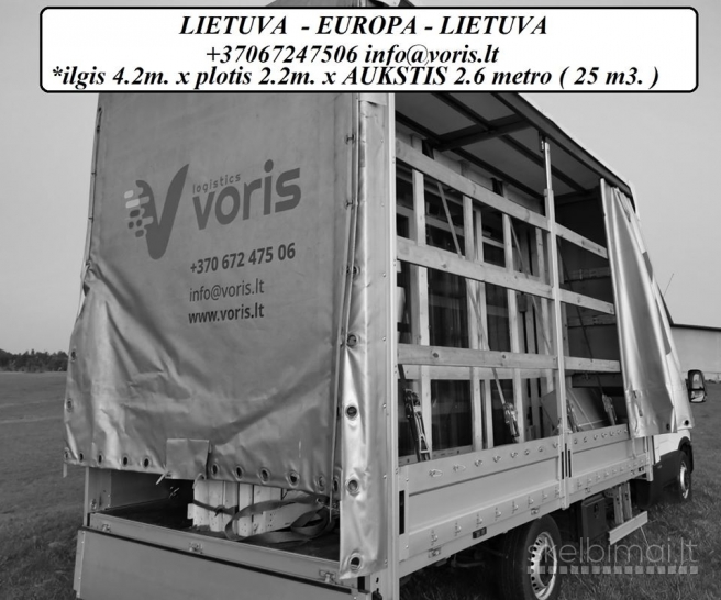 Baldų pervežimas į Europą ir iš Europos www.voris.lt 