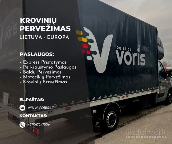 Tiesioginis baldų pervežimas į Europą ir iš Europos www.voris.lt