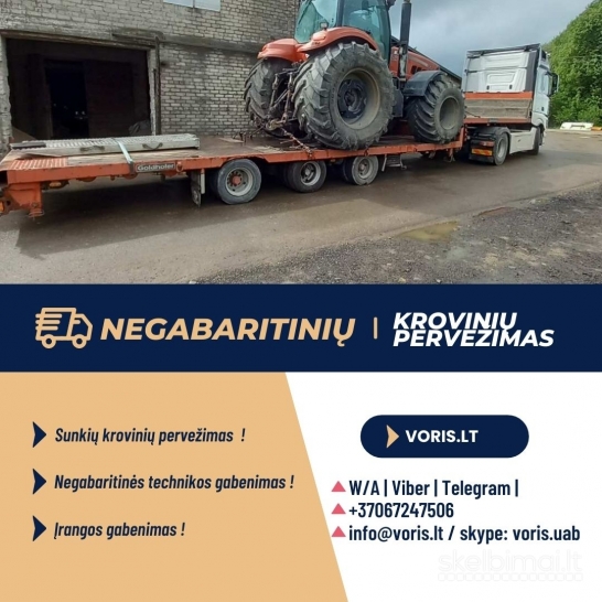 Svarbių krovinių pristatymas – laiku ir saugiai! www.voris.lt 