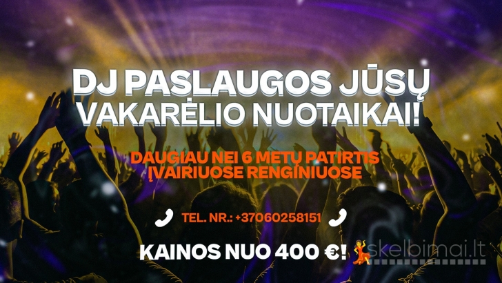 Dj Paslaugos Jūsų Renginiui