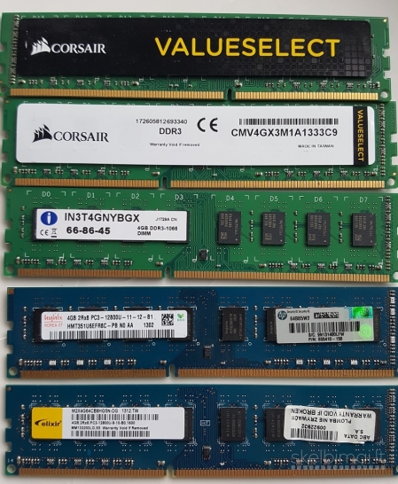 RAM : DDR1; DDR2; DDR3.....ir SO SD RAM DIMM...HDD--SATA ir CPU