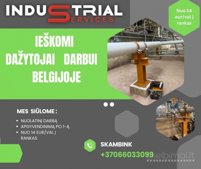 Darbas dažytojams