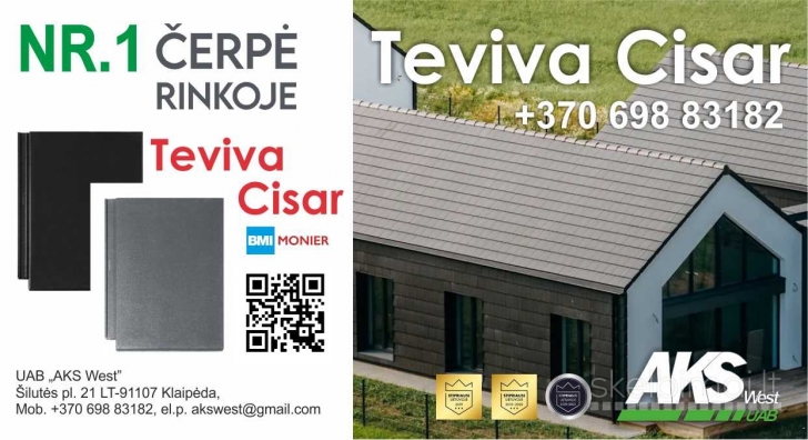Čerpės Teviva Cisar betoninės MONIER, Klaipėda, Gera kaina!!! 