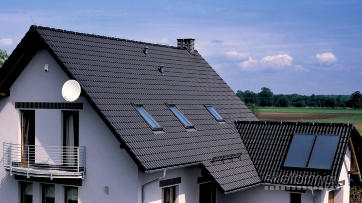 Čerpė Zanda Lumino betoninė stogo danga MONIER, Klaipėda