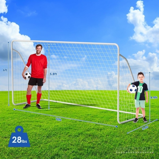 Nauji futbolo vartai. 365x182cm