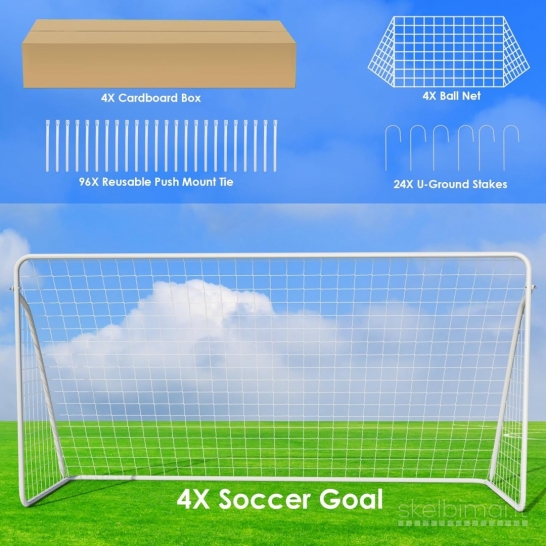 Nauji futbolo vartai. 365x182cm