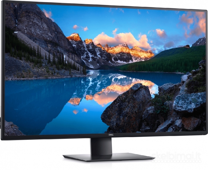 DELL UltraSharp U4320Q 4K IPS monitorius šiek tiek įskeltu ekranu