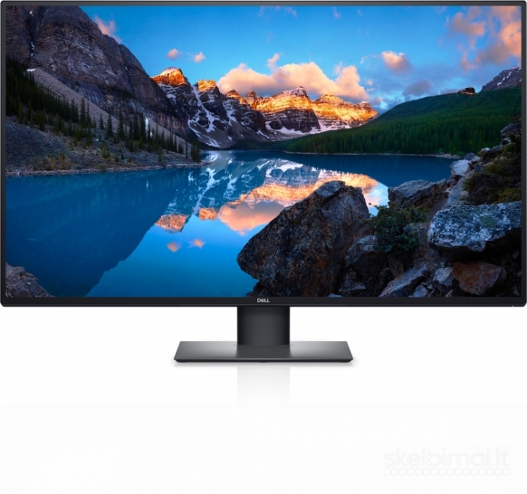 DELL UltraSharp U4320Q 4K IPS monitorius šiek tiek įskeltu ekranu