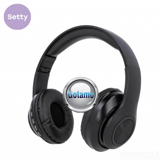94 Bluetooth ausinės Setty su radijos funkcija juodos spalvos