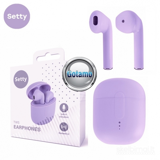 96 Bluetooth ausinės Setty TWS WWW.GOTAMO.LT