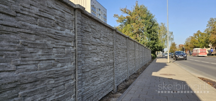 betonines tvoros vienpusės ir dvipusės