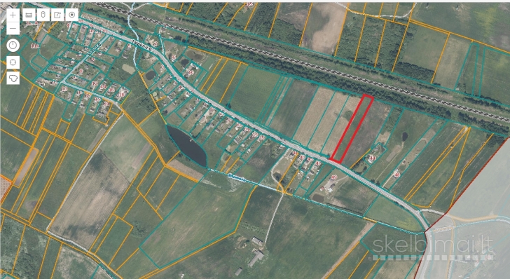 0.6639 ha sklypas Kaišiadorių r. Žaslių sen. Talpūnų k.